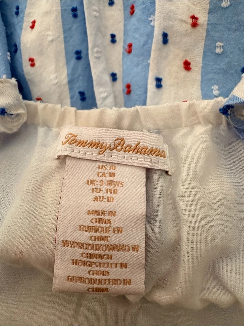 Bundle OshKosh B'gosh Red Bandana Romper & Tommy Bahama Blue Striped Sundress